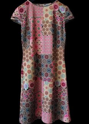 Платье мини короткое платье шифт платье ретро