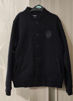 Пиджак детский на мальчика 9-10 лет, хлопковый пиджак, черный детский пиджак на мальчика, школьный пиджак