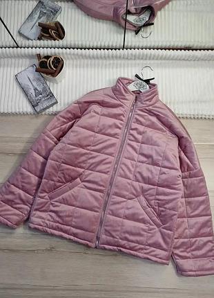 Оксамитова куртка бомбер оверсайз shein p l