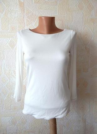 Вискозная футболка с длинным рукавом