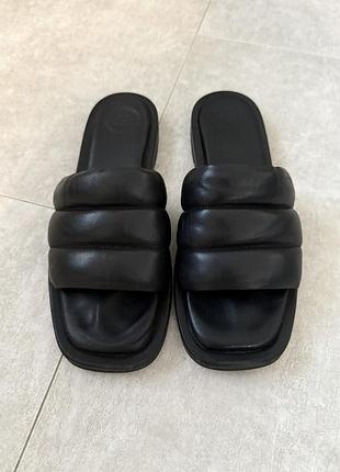Стильные кожаные шлепанцы gant 40