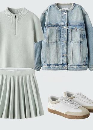 Стильний та дуже практичний джинсовий піджак/куртка zara на підлітка.