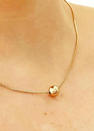 Позолочений ланцюжок 45 см-50 см, кольє, позолота