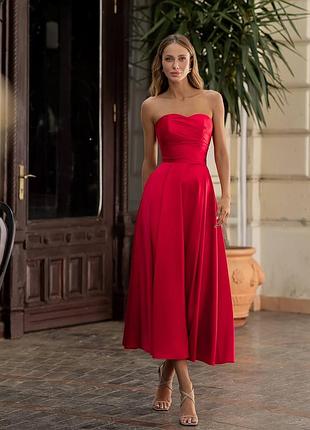 Сукня жіноча атлас