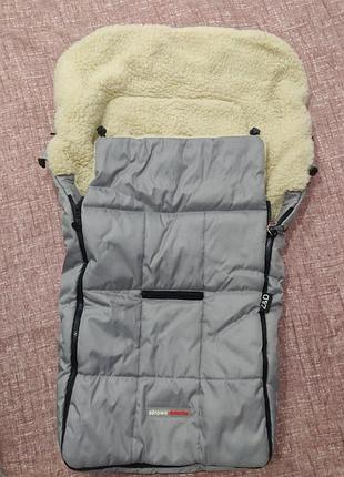 Зимовий конверт-чохол та муфта-рукавиці z&d zdrowe dziecko (польща)