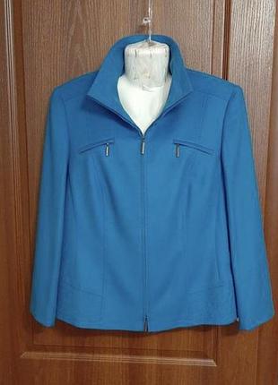 Куртка пальто легка коротка, gerry weber, 46 еврп., вовна 85%, шовк-10%