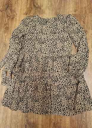 Платье леопардовое