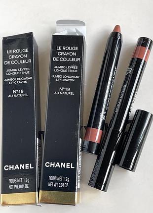 Оригінал. chanel le rouge crayon de couleur  помада-лівець для губ 👉🏻відтінок 19 au naturel