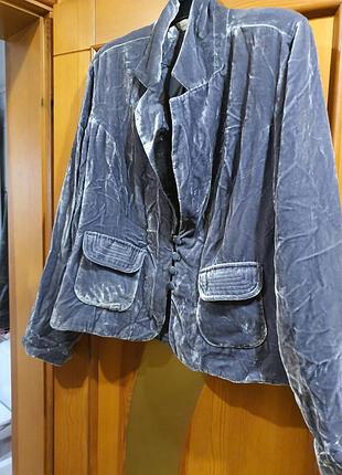 Піджак оксамит жіночий 80%віскоза 20% шлейк