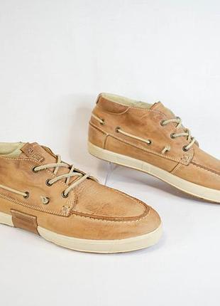 Napapijri високі шкіряні кеди напівбільці оригінал! р 45 29,5 см