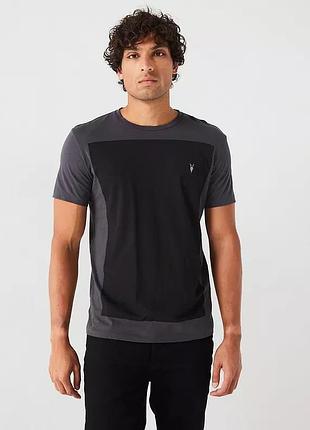 Allsaints black lobke short sleeve crew t-shirt