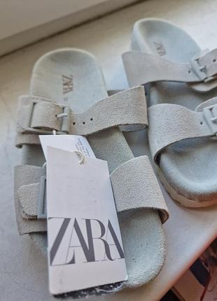 Новые босоножки zara 30 размер 18.9 см замша