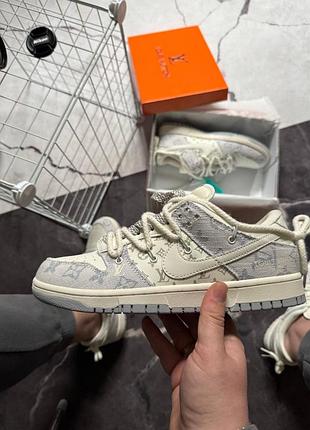 Кросівки  nike sb x louis vuitton white premium