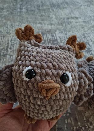 Вязаные совенята ручной работы