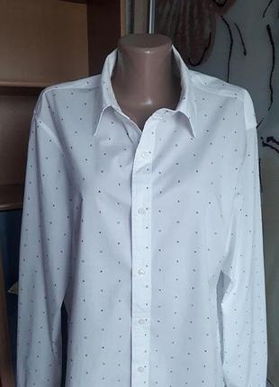 Тонкая брендовая рубашка из хлопка, 48-50, michael kors