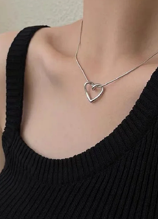 Цепочка с кулоном сердце
