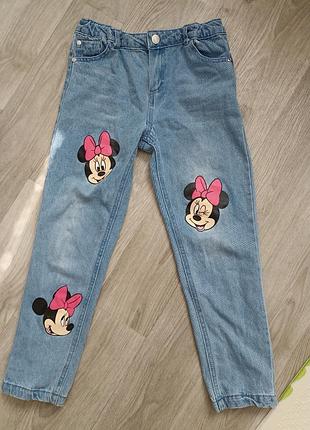 Джинсы для девочки 128/134см