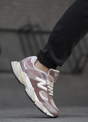 Кроссовки new balance 9060 brown sparrow