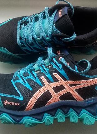 24 см. женские трекинговые кроссовки asics gel- fujitrabuco7 gore-tex (оригинал)