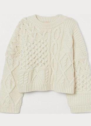 Обʼємний светр грубої вʼязки