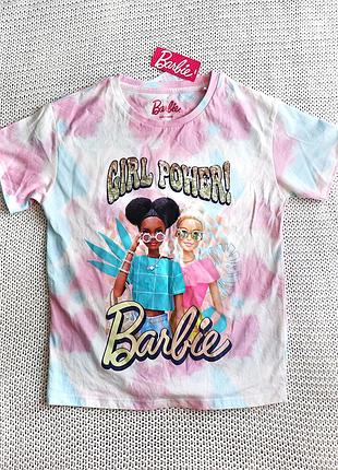 Новая детская футболка barbie, хлопок, на 7-8 лет