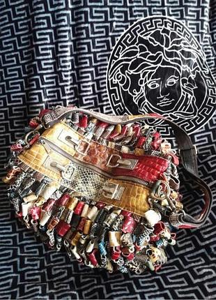 Сумка бочонок кожаная рептилия натуральная кожа лак это эксклюзив надо братец! эдиный экземпляр модная харозматическая уникальная