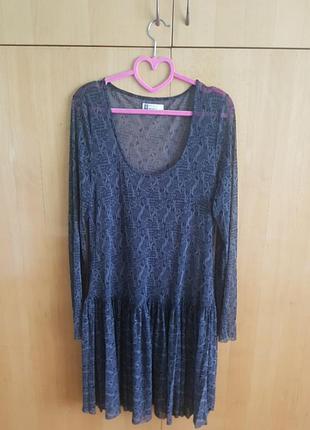 Платье сетка батал ххl