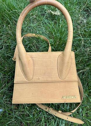 Jacquemus le grand chiquito нубук цвет tan оригинал
