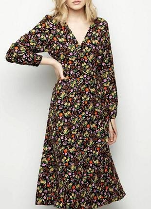 Платье женское на запах миди