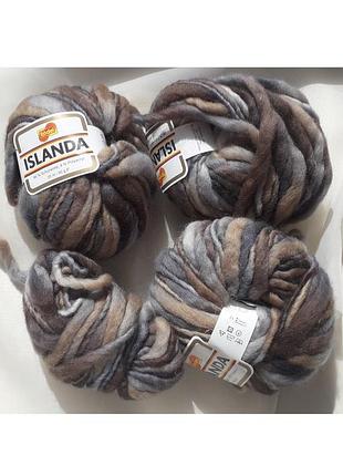 Товста вовняна пряжа для в'язання, рукоділля