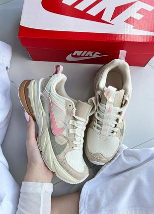 Nike v2k run beige pink brown