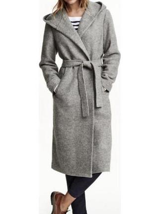 Шерстяное пальто макси