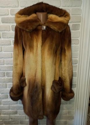 Шуба, шубка, полушубок! норка,норковая, норковий деграде! капюшон