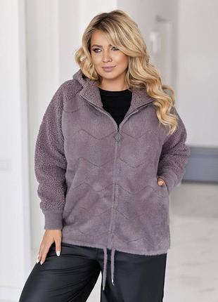 Женская куртка из альпаки до 58 размера