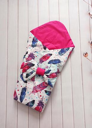 Летний конверт на выписку для девочки