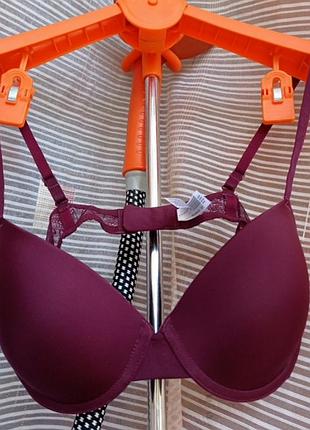 Бюстгальтер бордовый