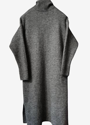 Платье свитер primark вязаное платье с высокой горловиной тёплое платье