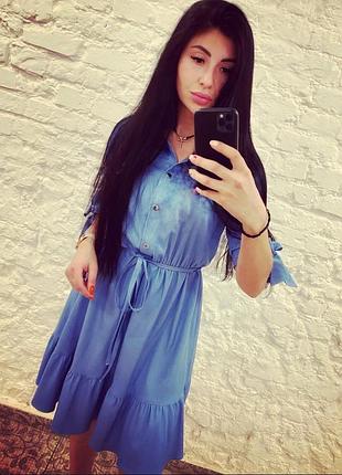 Стильна жіноча бавовняна сукня