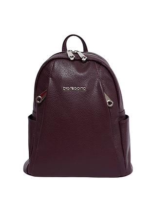 Итальянский рюкзак фирмы di gregorio италия кожа бурдовый