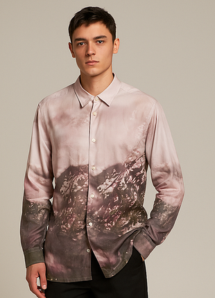 Рубашка ted baker с принтом гавайка лиоцелл