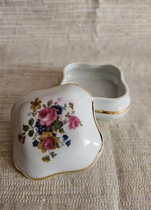 Шкатулка шкатулка фарфоровая limoges (мого) франция