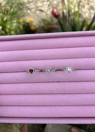 Вишукана каблучка  серце  s925