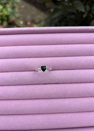 Срібна каблучка серце 925