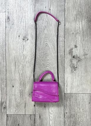 Zara сумка косметичка через плечо женская розовая оригинал