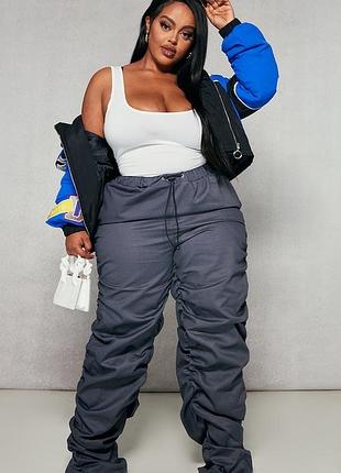 Карго штани з високою посадкою