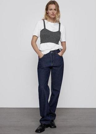 Сірий в'язаний топ вовна zara