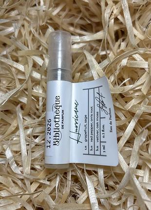 Bibliotheque de parfum hurricane парфумована вода (пробник)