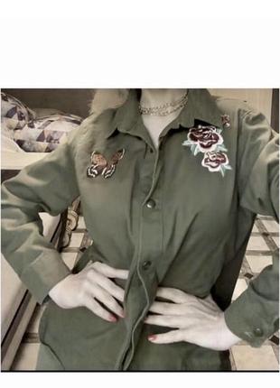 Куртка сорочка atmosphere p. 10-14, з вишивками, 100% котон