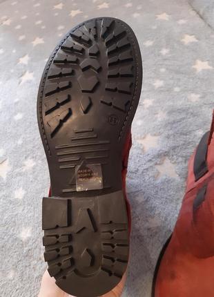 Шкіряні сапоги ботинки чоботи від san marina.3 фото