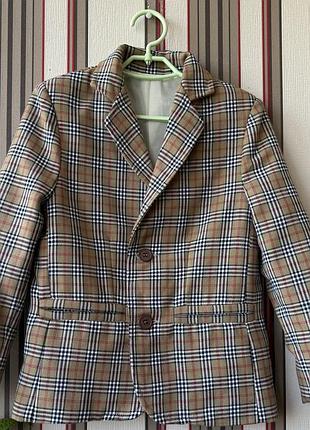 Піджак в клітинку artesania infantil sonata на 3-4 роки,зріст 104см